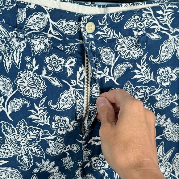 Polo Ralph Lauren Floral Print Flat Front Shorts Mens 33 Blue Stretch Classic - Picture 4 of 13